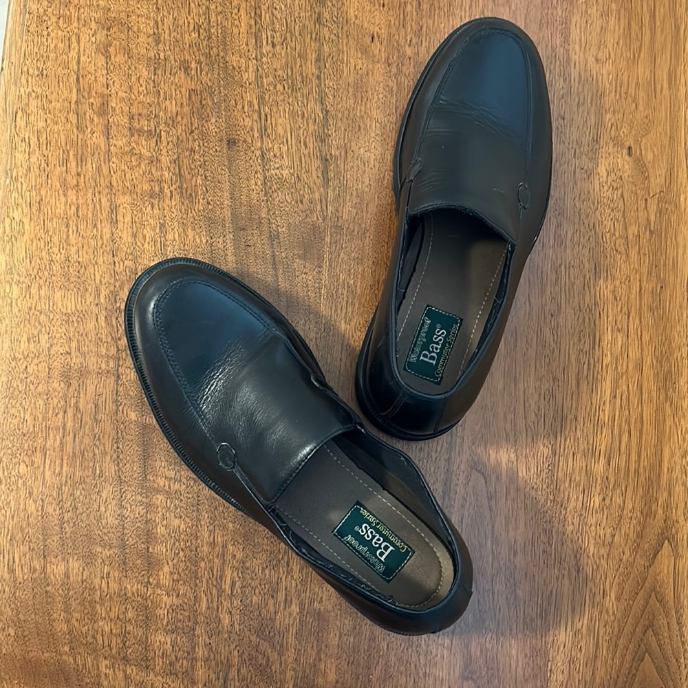 Bass Leather Waterproof Vommuter Series Slip Ons 10.5